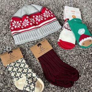 Gymboree Baby Boy Winter Hat Kate Quinn Baby Socks Gender Neutral Baby Fair Isle